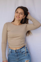 Load image into Gallery viewer, Lizzet Long Sleeve Top (Taupe)
