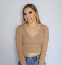 Load image into Gallery viewer, Angie Long Sleeve Top (Taupe)
